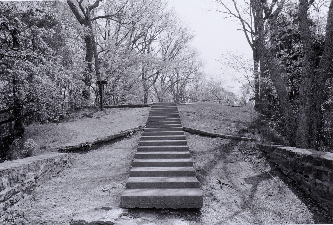 Stairway from Brush Creek to the Oval in the Jaws of the Serpent, Serpent Mound, Ohio