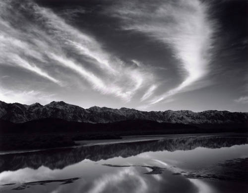 Evening Clouds and Pool, East Side of The Sierra Nevada