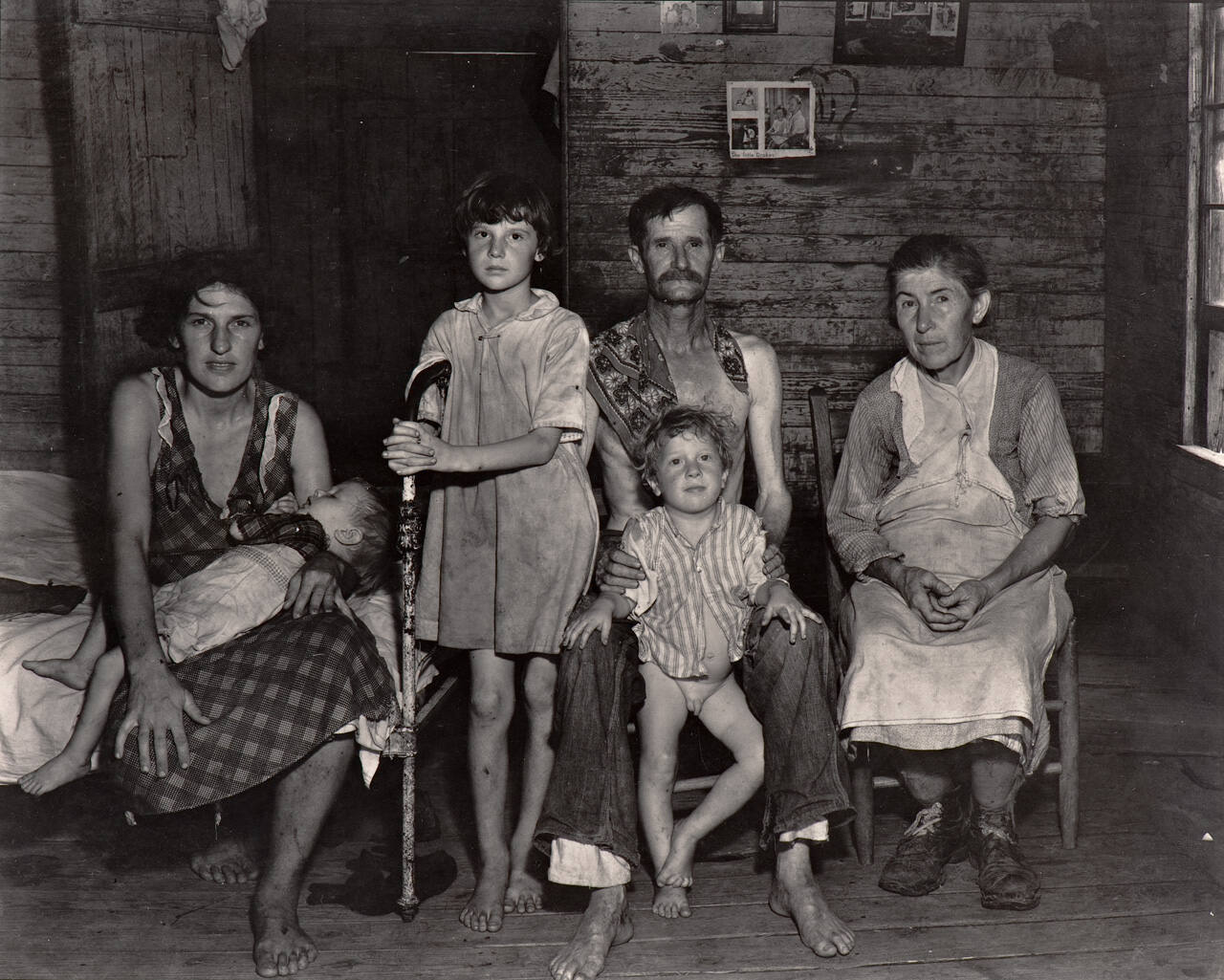Sharecropper's family, Hale County, Alabama