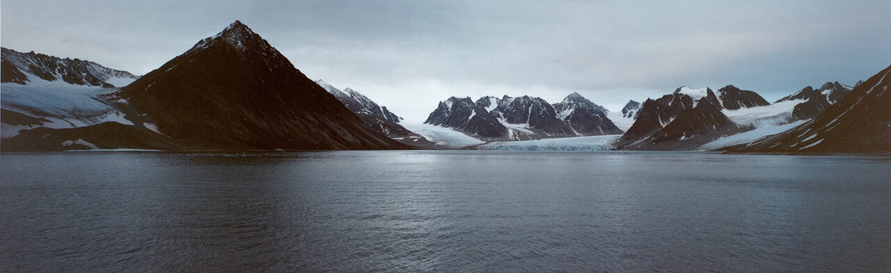 Glaciers at Head of Magdalen Fjord