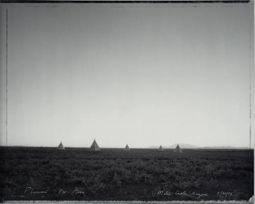 Plywood Tee-Pees, Meteor Crater, Arizona, 5/30/82