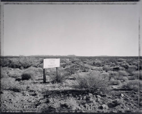 Curious sign in the eastern Mojave, near Goff, CA, 1/21/87
