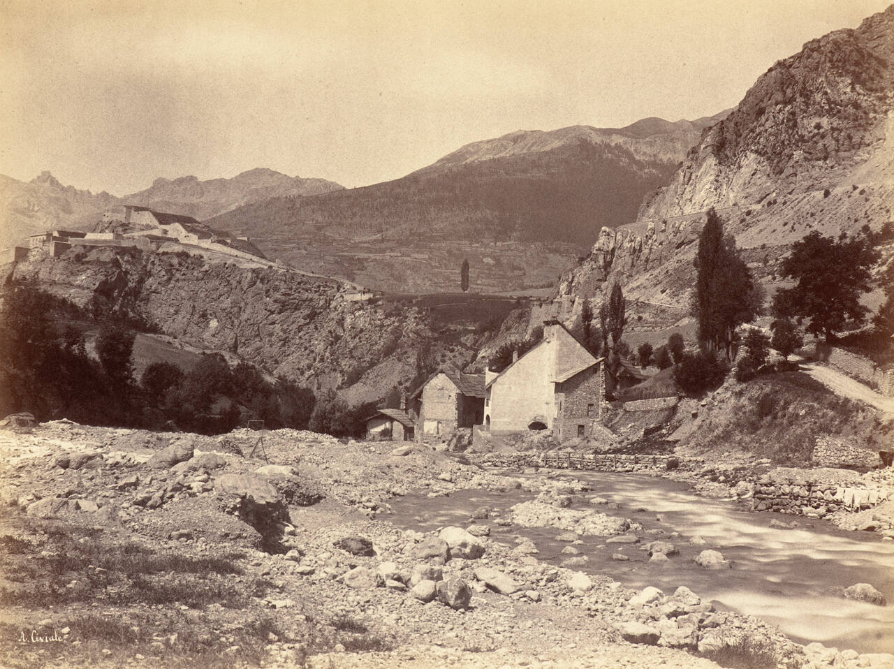 La Durance au-dessous de la Route du Mont Genevre