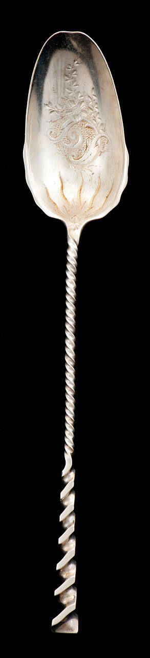 Serving Spoon with Turned Handle