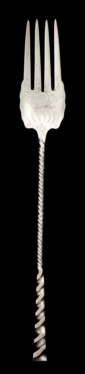 Serving Fork with Turned handle