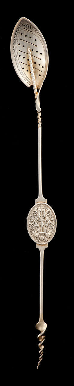 Pierced Spoon with Turned Handle