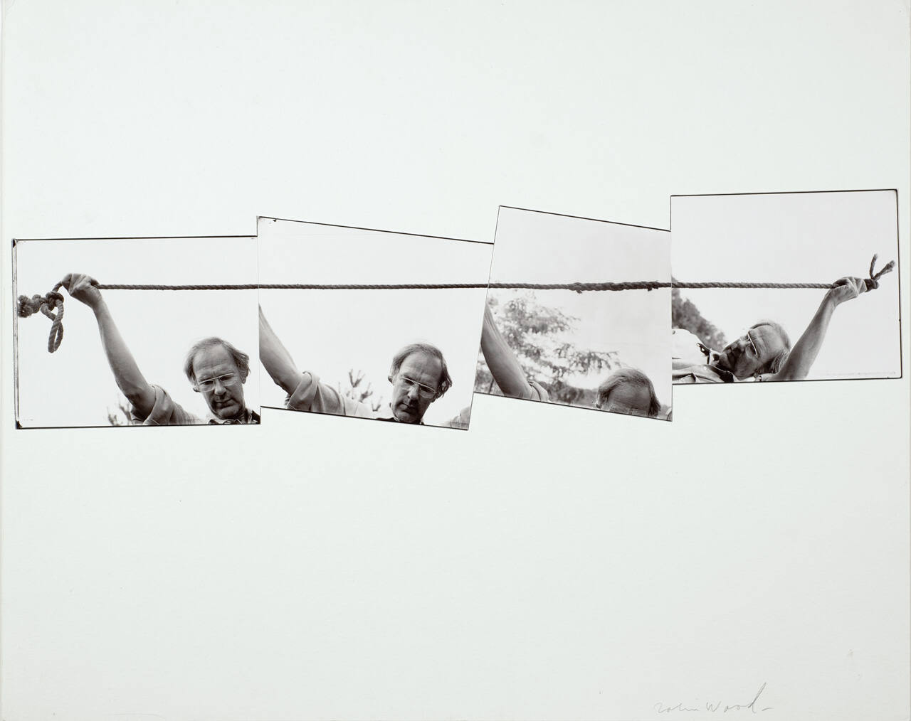 John Wood with Rope, four frames