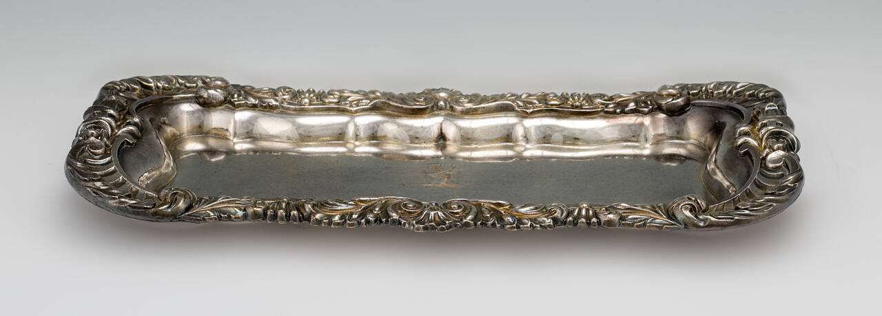 Tray for Candle Snuffer Set: Napoleonic Campaign Silver Service