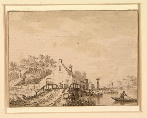 Landscape (House with Bridge)
