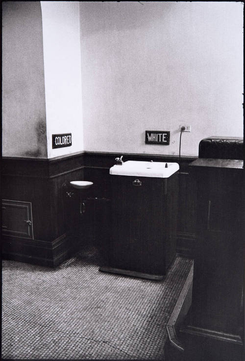 Segregated drinking fountains in the county courthouse, Albany, Georgia