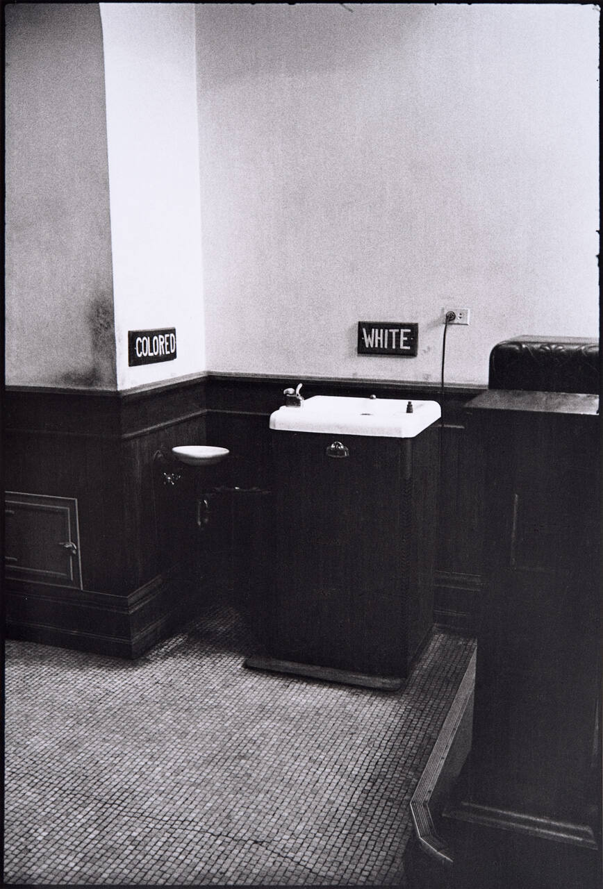 Segregated drinking fountains in the county courthouse, Albany, Georgia