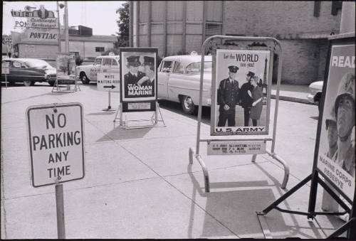 Segregation signs at a Jackson, Mississippi bus terminal