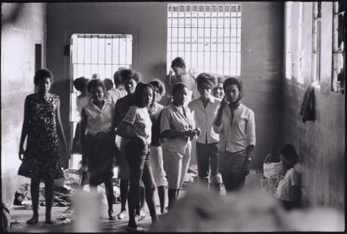 Teenage girls in a stockade outside of Leesburg, Georgia, Washington, D.C., August 28, 1963