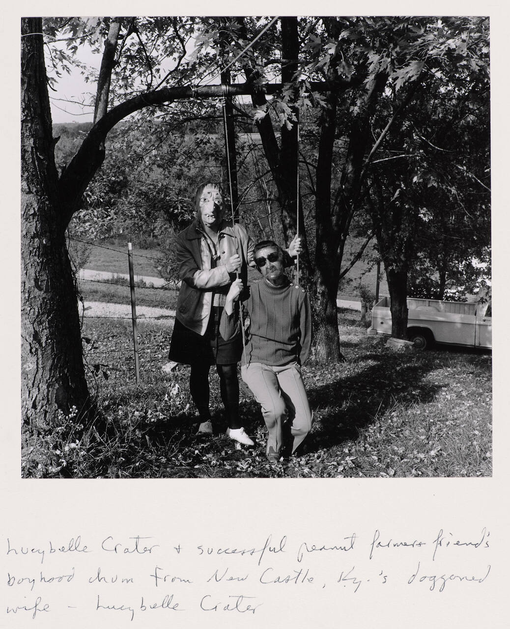 Lucybelle Crater and successful peanut farmer and friend's boyhood chum from New Castle, Ky.'s doggoned wife, L.C.