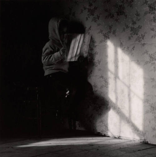Untitled (Boy Looking Through Pane of Glass)