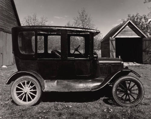 Model T with California top, Ed's Place, near Norfolk, Nebraska