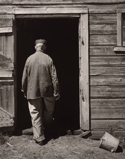 Uncle Harry Entering Barn, The Home Place, near Norfolk, Nebraska