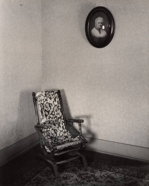 Platform Rocker and Portrait, Ed's Place, near Norfolk, Nebraska