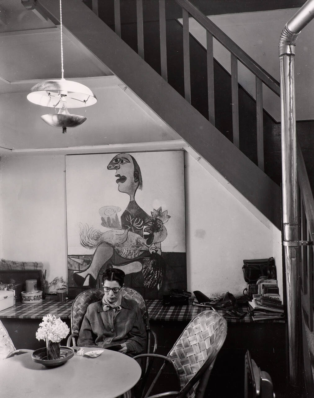 Lucille in our Studio Dining Room, Paris