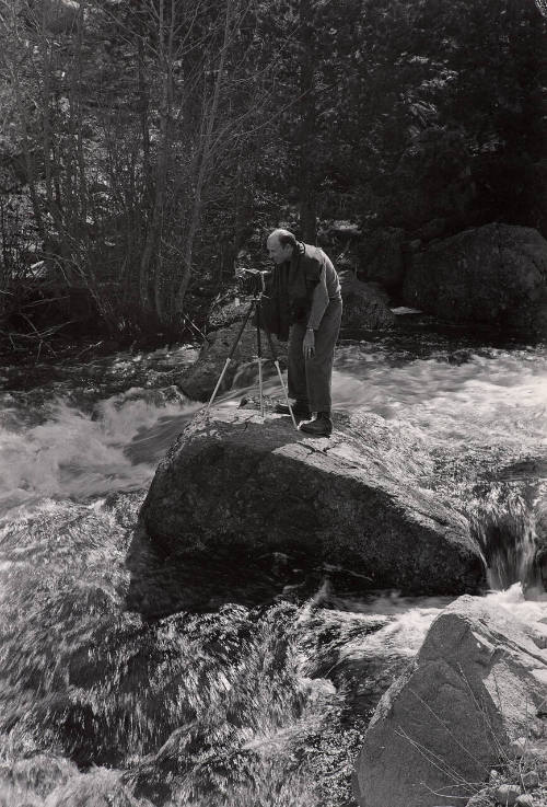 Harry Callahan Photographing on the Big Thompson River, Colorado