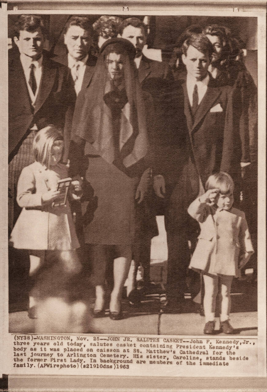 John Jr. Salutes Casket