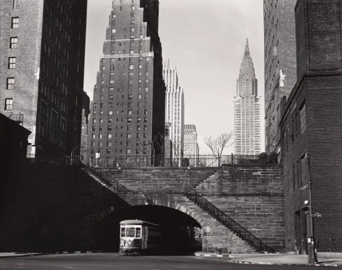 Trolley, Buildings, End of Forty-Second Street, New York
