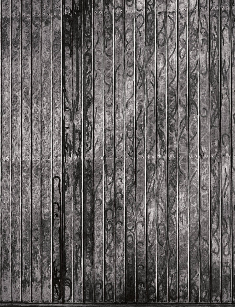 Untitled (aerial view of plowed field)