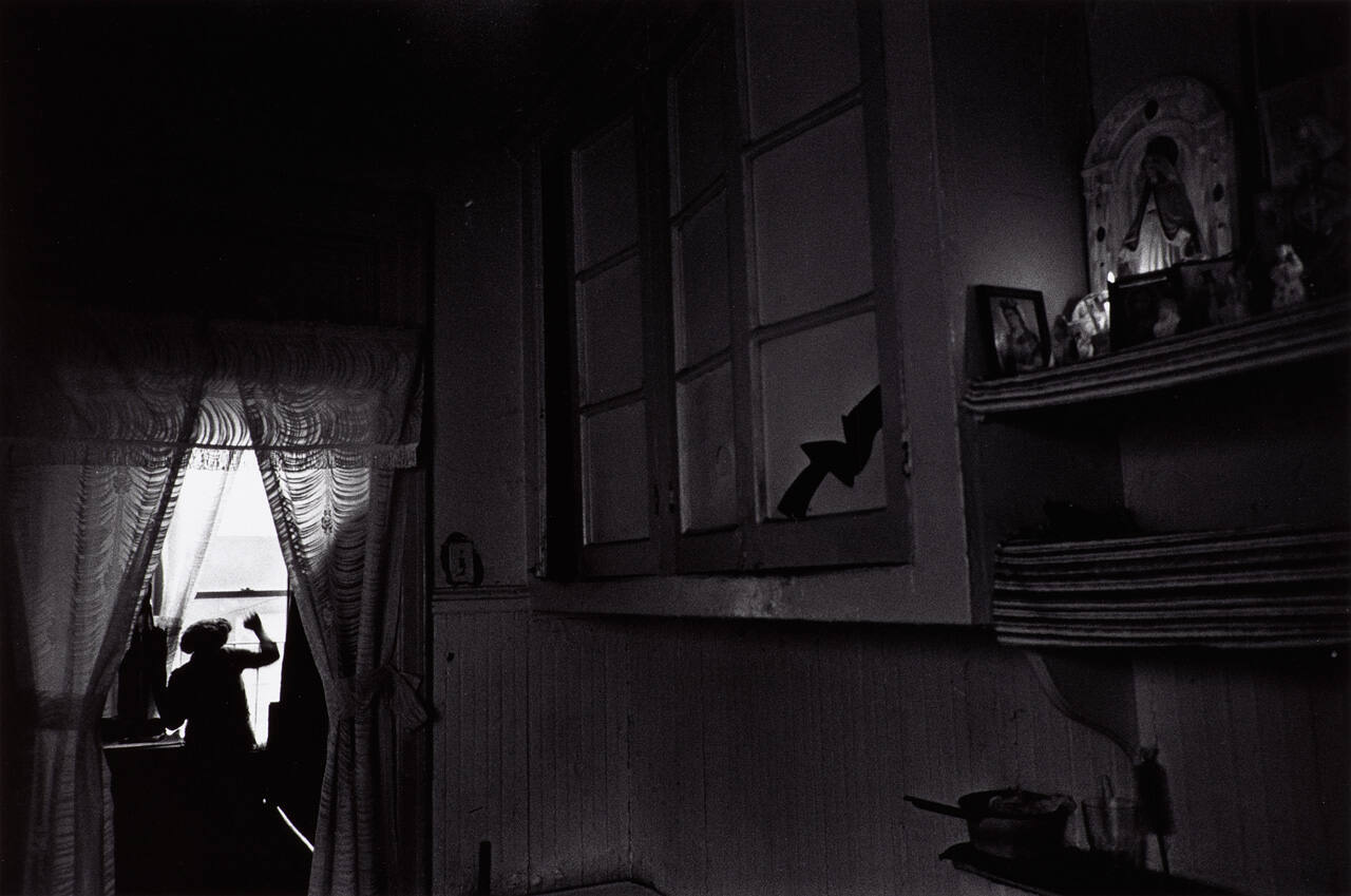 Woman at Tenement Window, New York City