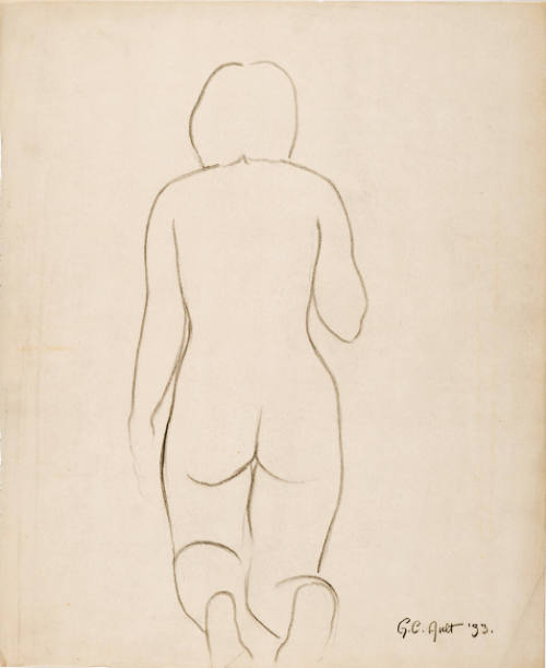 Untitled (nude woman kneeling, view from behind)