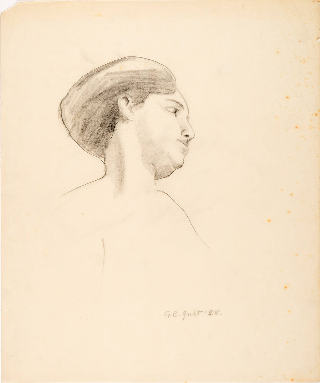 Untitled (portrait in profile)
