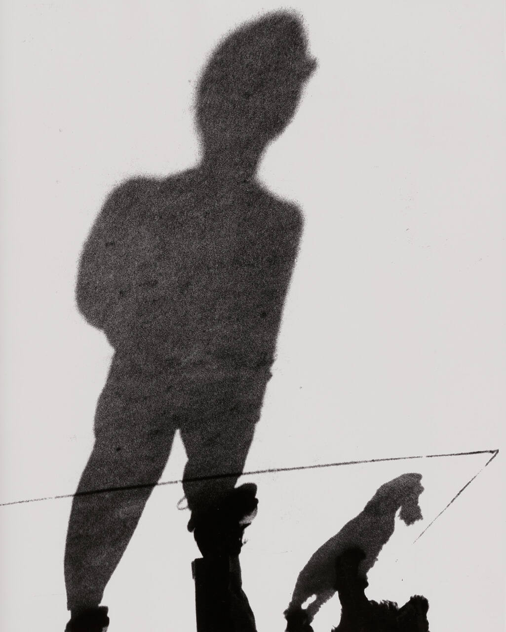Untitled (Shadow Abstraction, Man Walking Dog)