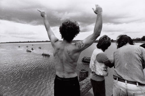 Herzog Directing Boats in Lake