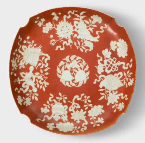 Four-Lobed Dish with Indented Corners