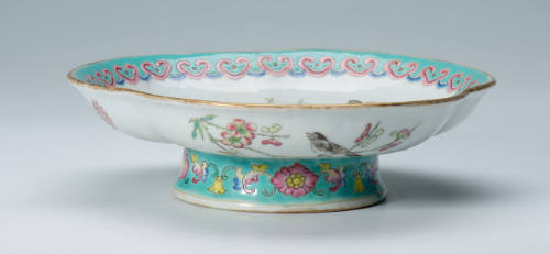 Three-lobed Dish on Raised Foot