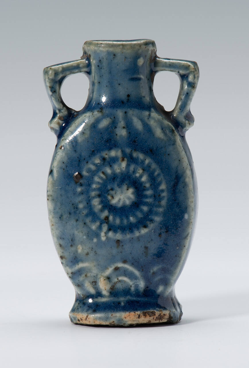 Two-handled Medicine Bottle with Design of Roundel