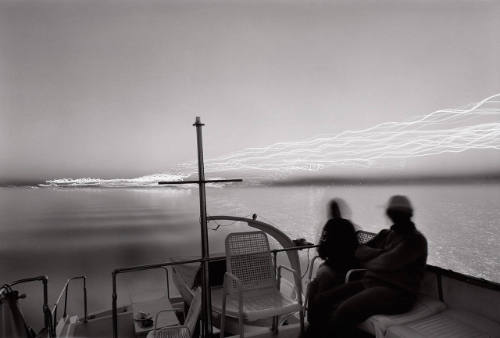 Yacht Cruise with Cross, Dusk, Vancouver, B.C.