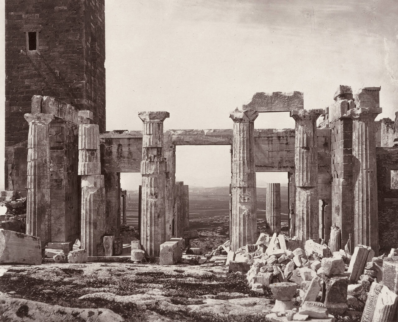 The eastern facade of the Propylaea