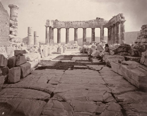 Interior of the Parthenon, taken from the western gate