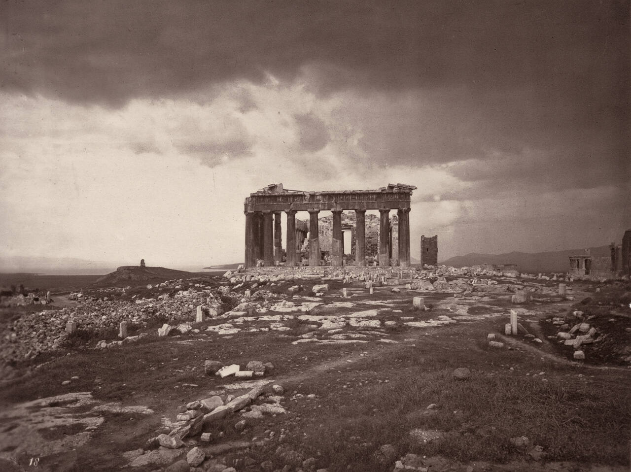General view of the summit of the Acropolis, from the extreme eastern point