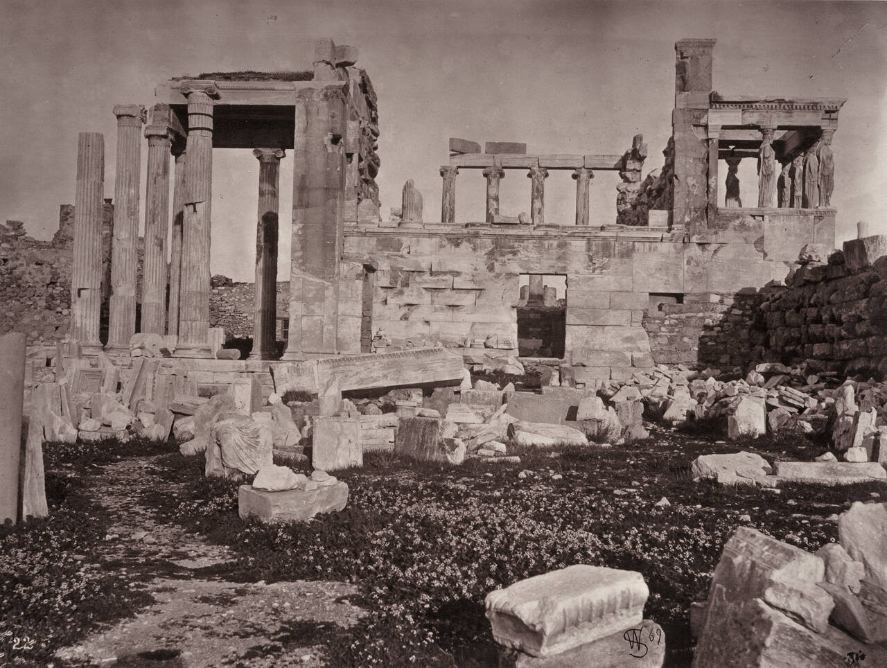 Western flank of the Erectheum