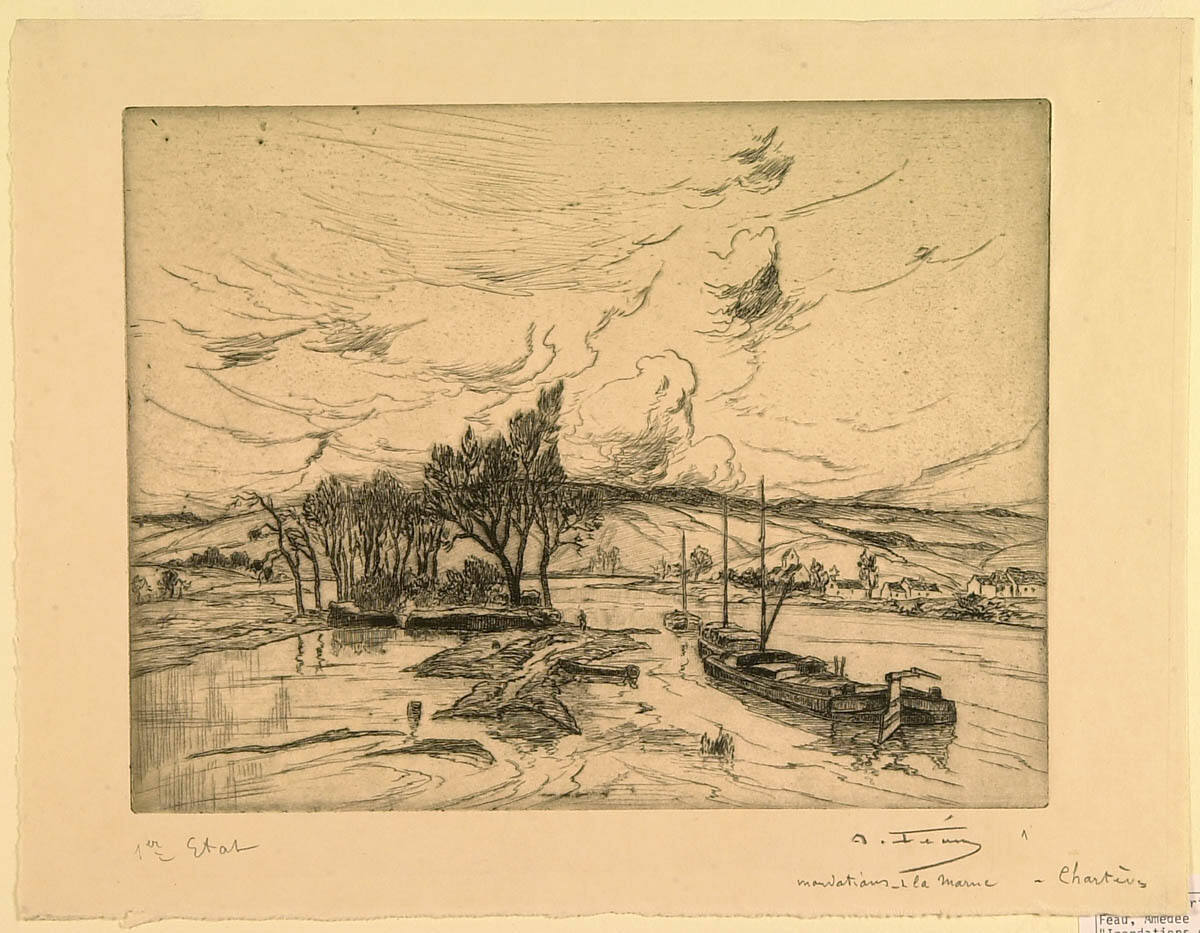 Inondations de la Marne à Chartèves
