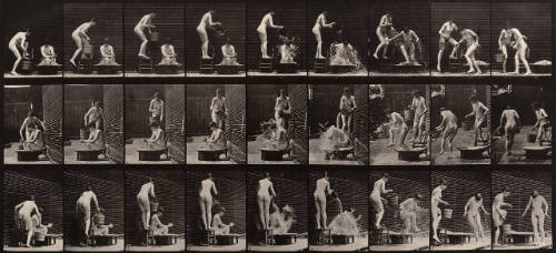 Woman pouring a bucket of water over another woman (plate 408)