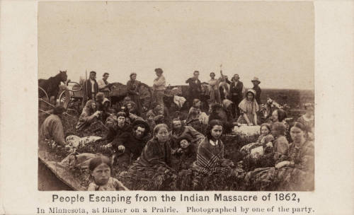 People Escaping from the Indian Massacre in Minnesota