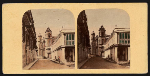 The Fish Market at Havana from the Calle de Tacon