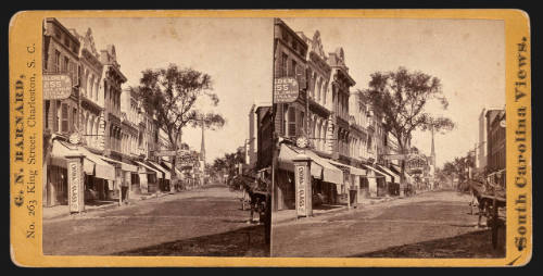 View of King Street from Beaufain, Charleston, S.C.
