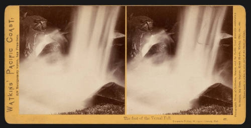 The foot of Vernal Falls, Yosemite Valley