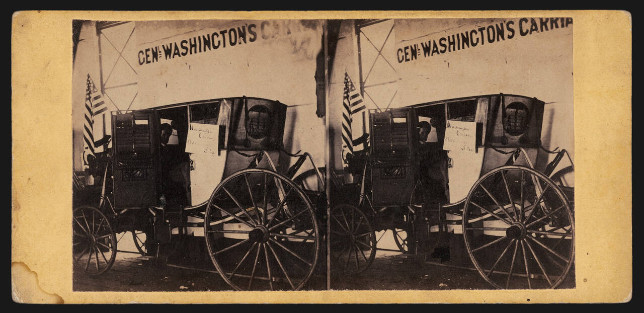 George Washington's Carriage, 1864 Philadelphia Sanitary Fair