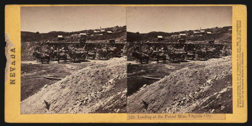 Loading at the Potosi Mine, Virginia City, Nevada