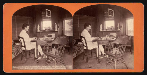 Mark Twain in his Study