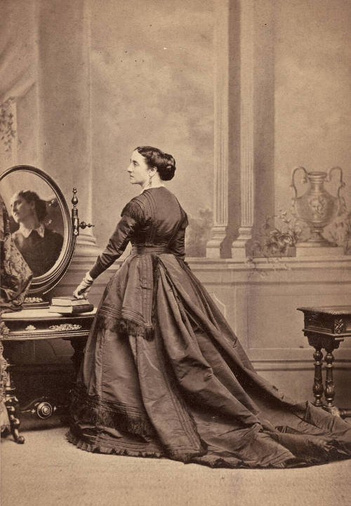 Adelaide Riston with mirror